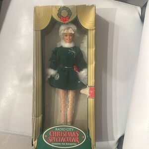 Radio City Rockette Doll Christmas Spectacular Green Holly Costume RARE VTG
